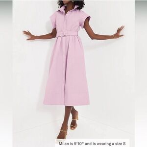 Tuckernuck Lilac Belted Midi Dress
